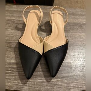 Elegant Black and Cream Women's Shoes
